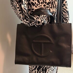 Telfar Black Shopping Tote (No Dust bag)